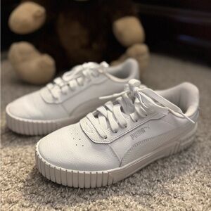 Puma Classic White Lace-Up Sneakers